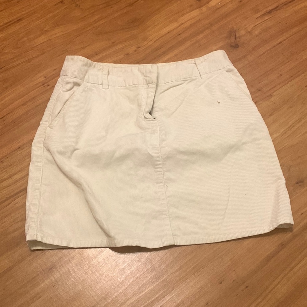 White skirt